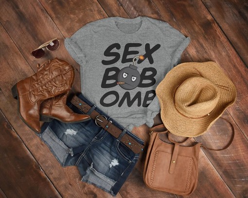 Scott Pilgrim Vintage Movie Shirt, We Are Sex Bob-Omb Band Music Present Tee, Sex Bob-Omb UNISEX Tees - Image 3
