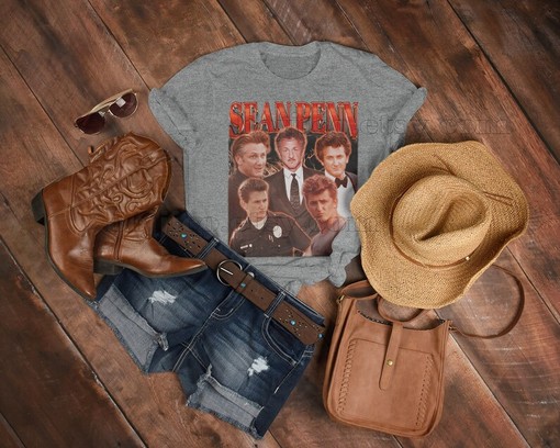Sean Penn Iconic Movie Shirt, Films & Characters, Vintage Movie Shirts for Men & Women, Sean Penn Homage Tee - Image 3