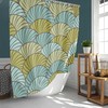Seashell Beach Vintage Bathroom Shower Curtain | Ocean Shore Creatures Fabric Home Bath Decor