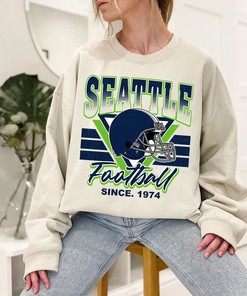 Seattle Football Team Sweatshirt, Vintage Style for NFL Fans