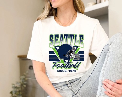 Seattle Football Team Sweatshirt, Vintage Style for NFL Fans - Image 3