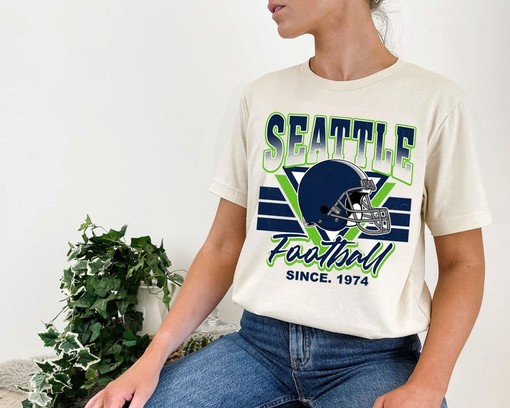 Seattle Football Team Sweatshirt, Vintage Style for NFL Fans - Image 4