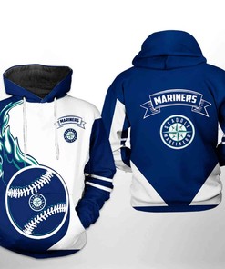 Seattle Mariners All Over Print Camo Veteran 3D Hoodie Zipper - Hoodie 3D Custom Name