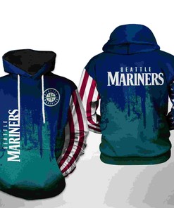 Seattle Mariners All Over Print MLB Team 3D Hoodie Zipper - 3D Printed Hoodies