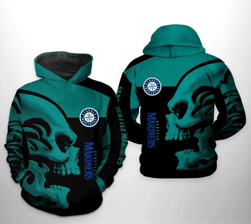 Seattle Mariners MLB All-Over Print Hoodie with Cool Design