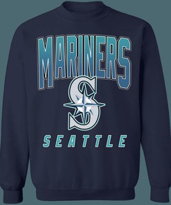 Seattle Mariners MLB Crewneck Sweatshirt Hoodie Shirt, Perfect for Baseball Fans
