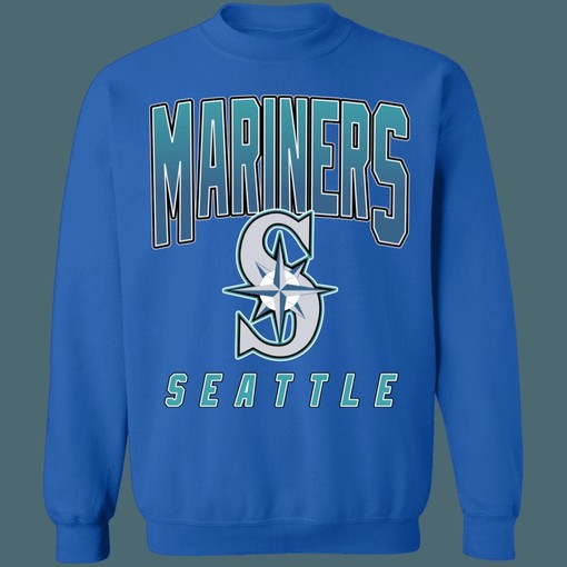 Seattle Mariners MLB Crewneck Sweatshirt Hoodie Shirt, Perfect for Baseball Fans - Image 3