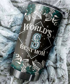 Seattle Mariners MLB Tumbler - World's Best Mom Personalized Gift for Moms who Love Mariners and Baseball