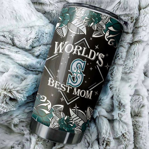 Seattle Mariners MLB Tumbler - World's Best Mom Personalized Gift for Moms who Love Mariners and Baseball