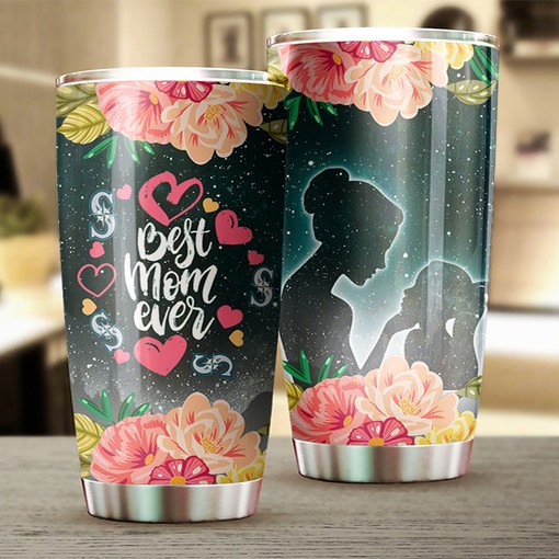 Seattle Mariners MLB Tumbler with Cool Flower Design - Ideal Gift for Moms who Love Mariners and Baseball - Image 2