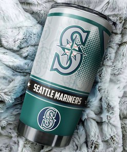 Seattle Mariners MLB Tumbler with Custom and Aesthetic Design for Baseball Fans with MLB Logo
