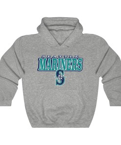 Seattle Mariners Vintage 90's MLB Hoodie Sweatshirt for Sport Shirt Fans