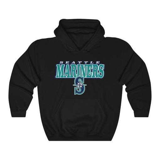Seattle Mariners Vintage 90's MLB Hoodie Sweatshirt for Sport Shirt Fans - Image 3