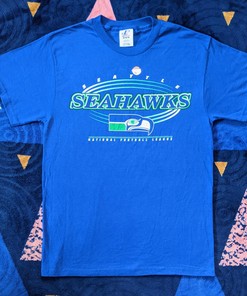 Seattle Seahawk NFL Logo Deadstock Sweatshirt T-shirt - Vintage Style Perfect Gift for NFL Fans