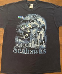Seattle Seahawks 2001 Vintage Style NFL Graphic Sweatshirt T-shirt, NCAA Football Teams Gifts for Fans
