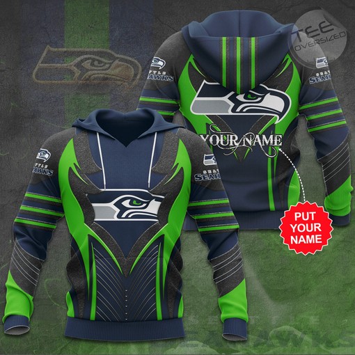 Seattle Seahawks 3D Hoodie with Custom Prints for NFL Fans