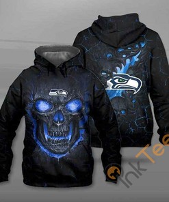 Seattle Seahawks Lava Skull 3D All-Over Print Hoodie for Men and Women