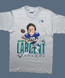Seattle Seahawks Steve Largen 1980s NFL Vintage Style Hoodie Sweatshirt Shirt - Ideal Gift for Football Fans