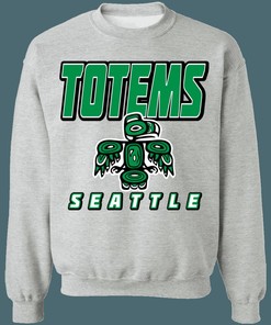 Seattle Totems Vintage Hockey Graphic Crewneck Sweatshirt - Unisex Apparel