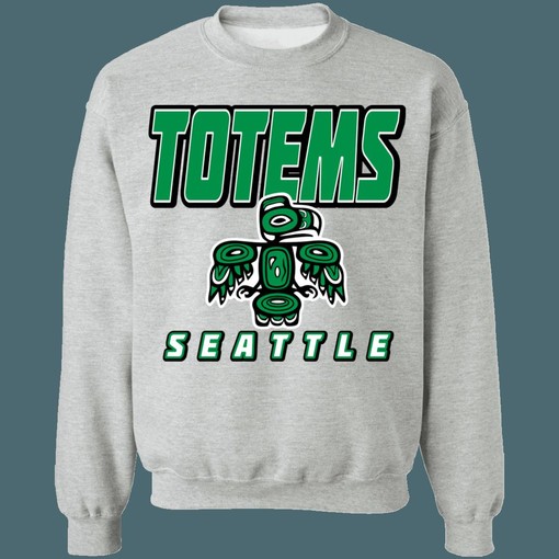 Seattle Totems Vintage Hockey Graphic Crewneck Sweatshirt - Unisex Apparel