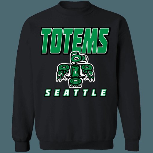 Seattle Totems Vintage Hockey Graphic Crewneck Sweatshirt - Unisex Apparel - Image 3