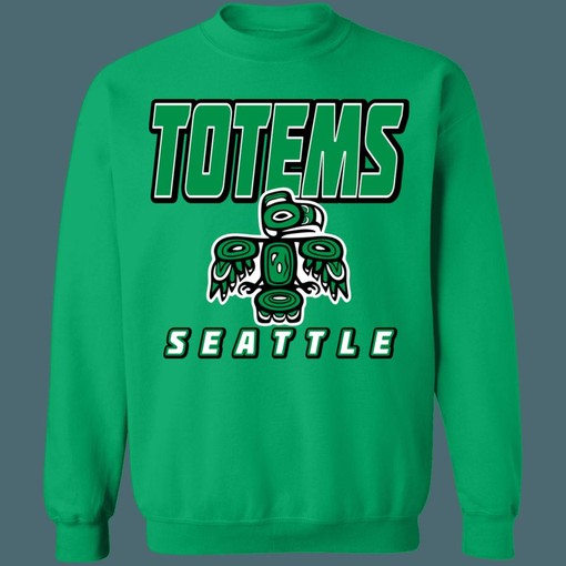 Seattle Totems Vintage Hockey Graphic Crewneck Sweatshirt - Unisex Apparel - Image 4