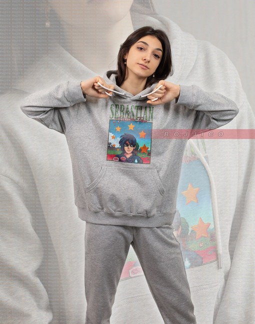 Sebastian Sweatshirt - STARDW VALLY Fan Gift Featuring Food Spirit, Shane & Harvey Characters - Image 2