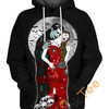 Sensual Lips of a Vampire on All Over Print 3D Hoodie with Mesmerizing Design
