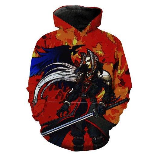 Sephiroth Final Fantasy X Kingdom Hearts All Over Print 3D Hoodie