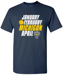 Shadow Stretch Block Michigan Wolverines Crewneck Shirt for Sports Wins