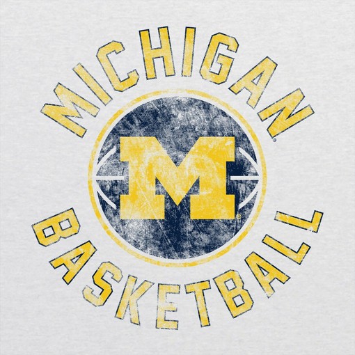 Shadow the competition with this Michigan Wolverines Basketball Shadow Crewneck Shirt - Image 2