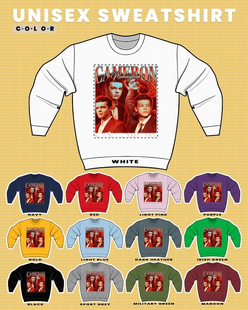 Shameless Cameron Monaghan Sweatshirt, Ian Gallagher Homage Tee, Minimalist Movie Shirts for Men - Image 3