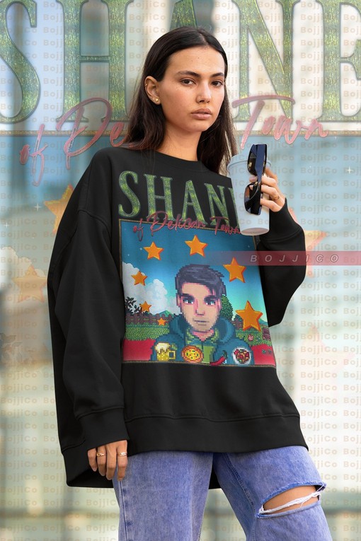 Shane Sweatshirt - STARDW VALLY Fan Gift Featuring Food Spirit, Leah & Shane Characters