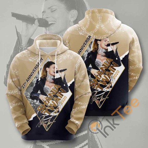 Shania Twain USA Custom All Over Print Hoodie in 3D for Music Fans