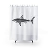 Shark Week Jaws Print Shower Curtain for Bold Bathroom Decor