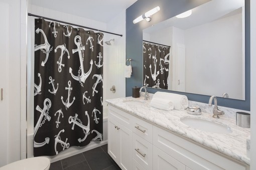 Shipwrecked Pirate Anchor Restroom Shower Curtain - Add a Touch of Adventure - Image 2
