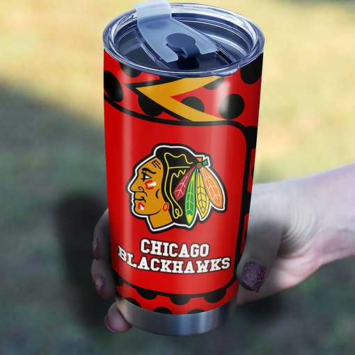 Show Off Your Blackhawks Spirit with This Fanatics NHL Tumbler 20 oz - Image 2