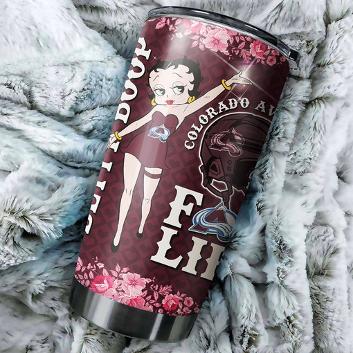 Show Some Love for Avalanche with This Betty Boop NHL Tumbler with NHL Tumbler 20 oz