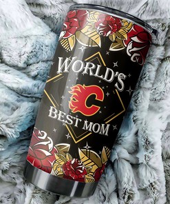 Show Your Flames Support with This World's Best Mom NHL Tumbler with Custom Tumblers