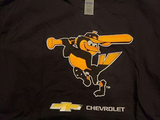 Show Your Love for Baltimore and Chevrolet with This Men's Black Baltimore Orioles Chevy Tee Shirt, Vintage NCAA Shirts - Image 2