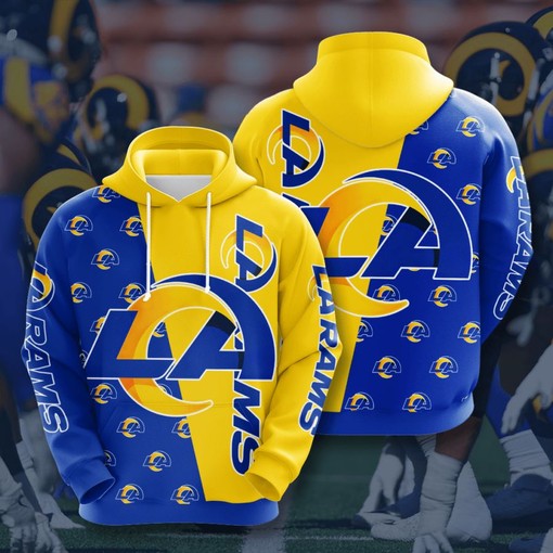 Show Your Love for Los Angeles Rams with 3D Hoodie All Over Print Design