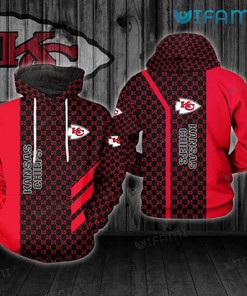 Show Your Love for the Kansas City Chiefs with a Custom All Over Print 3D Hoodie featuring Football Custom Name