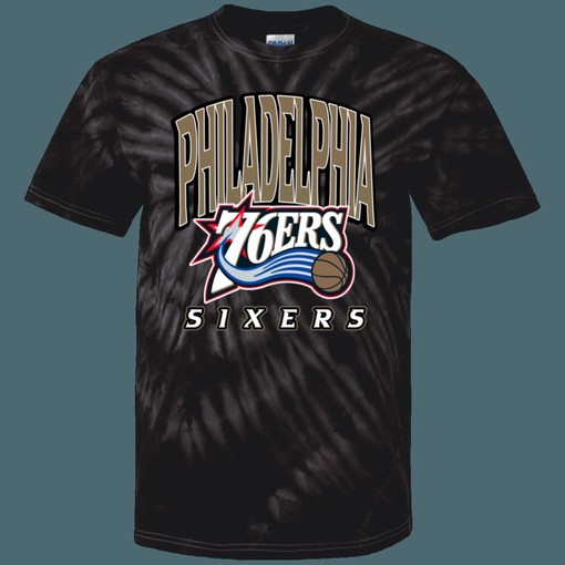 Show Your Love for the Philadelphia 76ers with Our NBA Tie Dye T-Shirt, Sweatshirt, and Hoodie - Perfect for NBA Fans