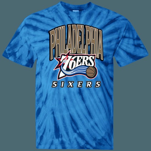 Show Your Love for the Philadelphia 76ers with Our NBA Tie Dye T-Shirt, Sweatshirt, and Hoodie - Perfect for NBA Fans - Image 3