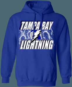 Show Your NHL Credits with Tampa Bay Lightning Lightning Strike Retro NHL Hoodie Sweatshirt Sport Shirt