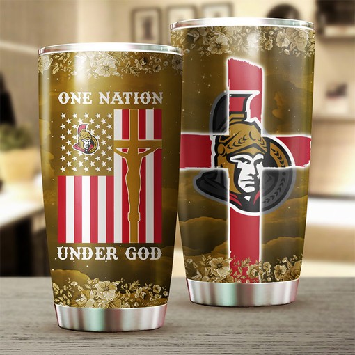 Show Your Senators Support with This One Nation Under God NHL Tumbler with Peace Love Tumblers - Image 2