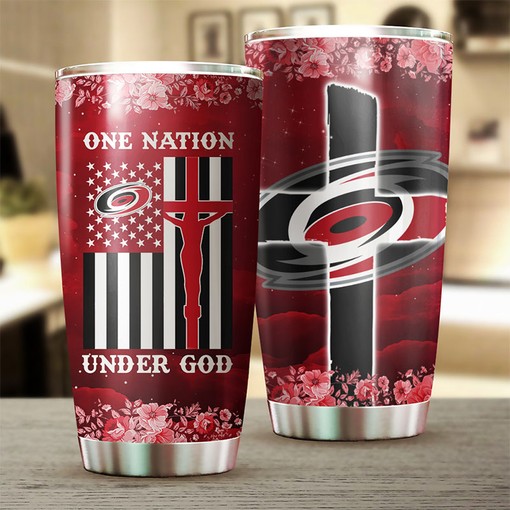 Show Your Support for Hurricanes and Country with This NHL Tumbler Gift for Fans - Image 2