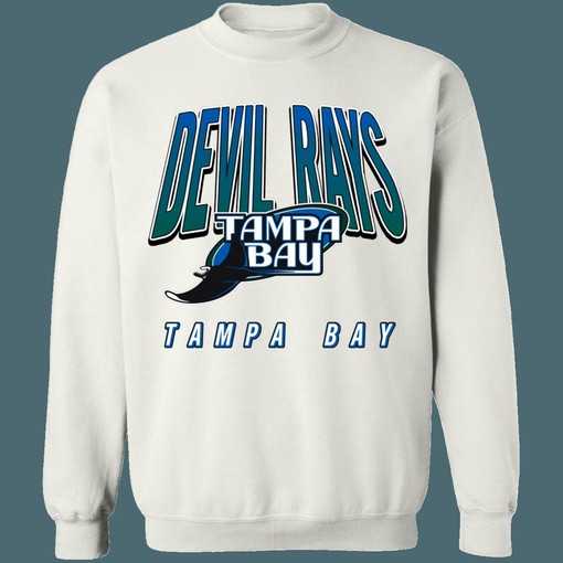 Show Your Support for Tampa Bay Devil Rays with this Retro 90's Sweatshirt Hoodie Shirt