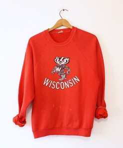 Show Your Support for University of Wisconsin with Vintage Style Sweatshirt Bundle, NCAA Fan Gift with ncaa shirts women