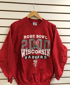Show Your Support for Wisconsin Badgers with Vintage Style 2000 Rose Bowl Sweatshirt Bundle, NCAA Fan Gifts